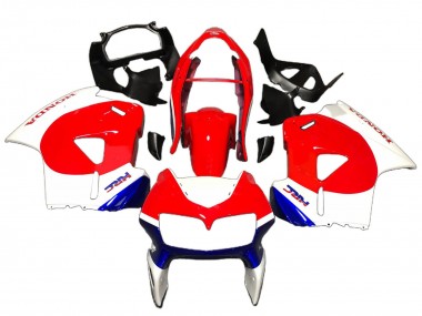Carenados Moto Honda VFR 800 1998-2001 - Blanco Rojo Azul Baratos