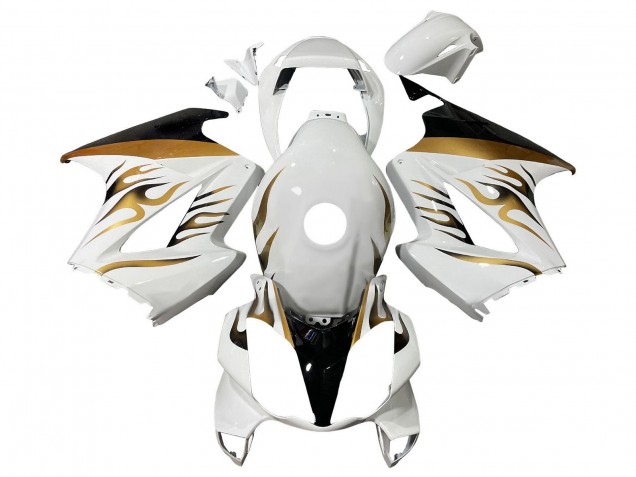 Carenados Moto Honda VFR 800 2002-2013 - Blanco Oro Llama Baratos
