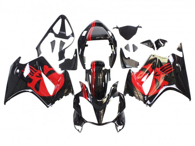 Carenados Moto Honda VFR 800 2002-2013 - Negro Brillante Rojo Baratos