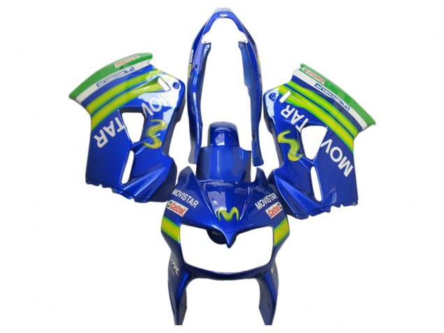 Carenados Moto Honda VFR 800 2002-2013 - Azul Verde Blanco MoviStar Castrol Baratos