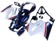 Carenados Moto Honda VFR 800 2002-2013 - Blanco Rojo Azul Oscuro Baratos