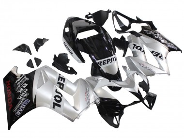 Carenados Moto Honda VFR 800 2002-2013 - Plata Negro Brillante Repsol Baratos