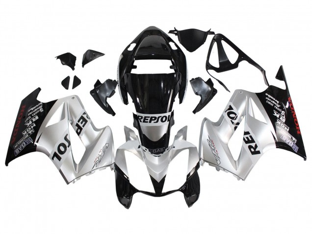 Carenados Moto Honda VFR 800 2002-2013 - Plata Negro Brillante Repsol Baratos