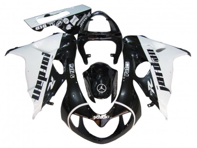 Carenados Moto Suzuki TL1000R 1998-2003 - Negro Brillante Blanco Jordan Baratos