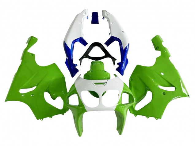 Carenados Moto Kawasaki ZX7R 1996-2003 - Blanco Verde Azul Baratos
