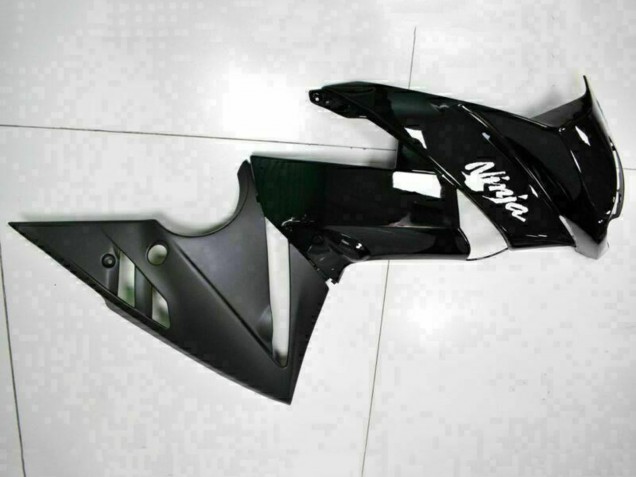 Carenados Moto Kawasaki EX650 2009-2011 - Negro Brillante Blanco Calcomanía Baratos