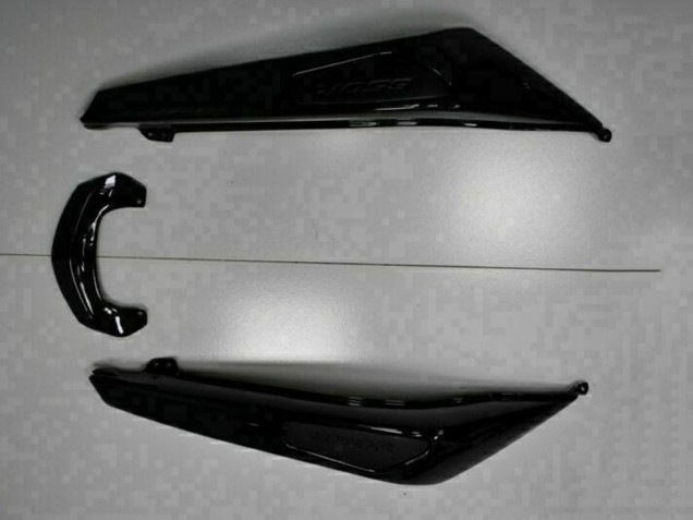 Carenados Moto Kawasaki EX650 2009-2011 - Negro Brillante Blanco Calcomanía Baratos