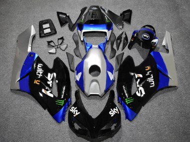 Carenados Moto Honda CBR1000RR 2004-2005 - Plata Azul Negro Brillante Verde Monstruo Sky Baratos