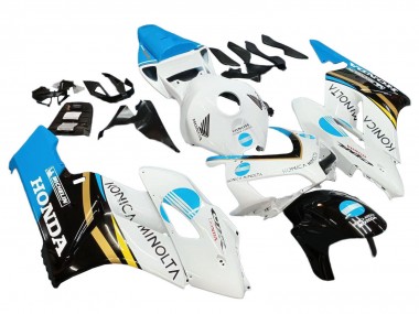 Carenados Moto Honda CBR1000RR 2004-2005 - Blanco Azul Claro Amarillo Negro Konica Minolta Baratos