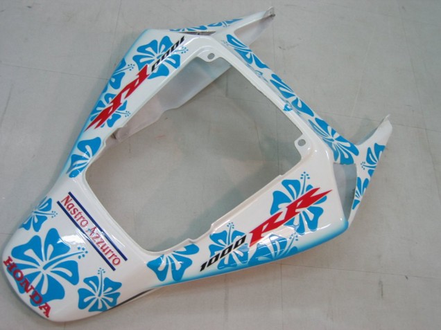 Carenados Moto Honda CBR1000RR 2004-2005 - Blanco Azul Nieve Nastro Azzurro 46 Baratos