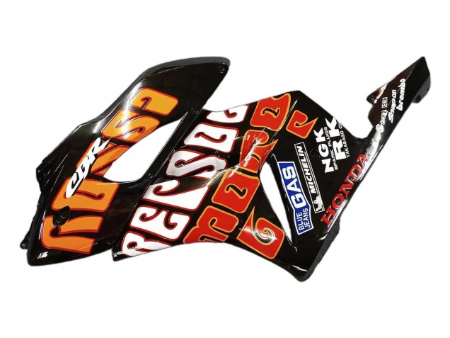 Carenados Moto Honda CBR1000RR 2004-2005 - Amarillo Naranja Negro Brillante Repsol Rossi 46 Baratos
