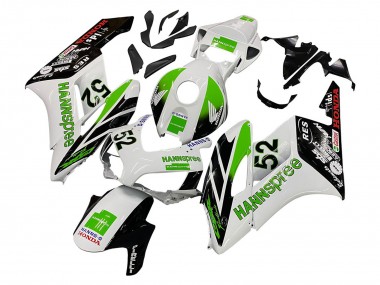 Carenados Moto Honda CBR1000RR 2004-2005 - Blanco Verde Negro Brillante Hannspree 52 Baratos