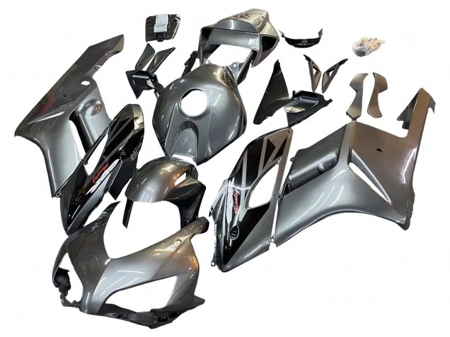 Carenado Moto Honda CBR1000RR 2004-2005 - Plata Negro Brillante Baratos