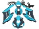 Carenados Moto Honda CBR1000RR 2004-2005 - Azul Claro Negro Brillante Baratos
