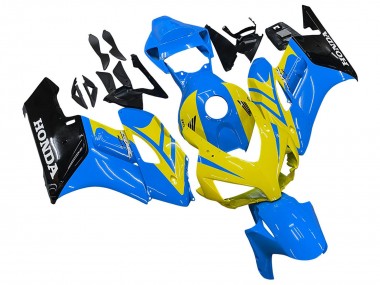 Carenados Moto Honda CBR1000RR 2004-2005 - Azul Amarillo Negro Brillante Baratos
