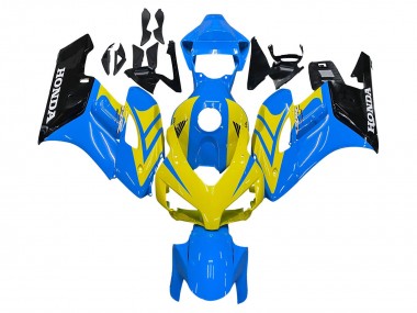 Carenados Moto Honda CBR1000RR 2004-2005 - Azul Amarillo Negro Brillante Baratos