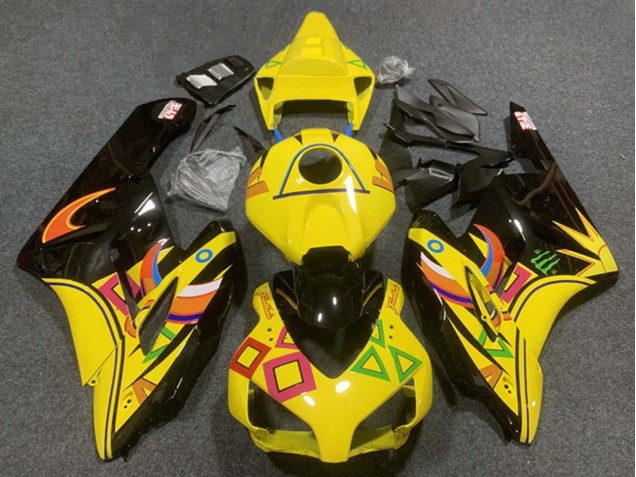 Carenados Moto Honda CBR1000RR 2004-2005 - Amarillo Negro Brillante Naranja Baratos