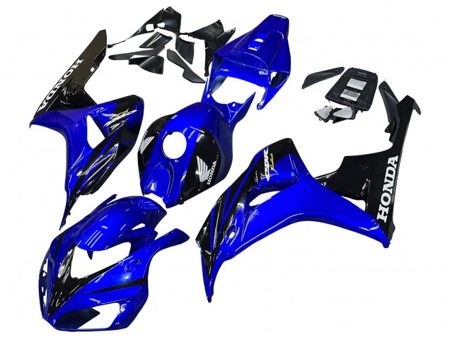 Carenados Moto Honda CBR1000RR 2006-2007 - Azul Negro Brillante Baratos