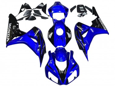 Carenados Moto Honda CBR1000RR 2006-2007 - Azul Negro Brillante Baratos