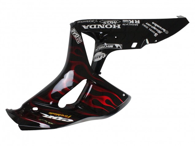 Carenados Moto Honda CBR1000RR 2006-2007 - Negro Brillante Amarillo Rojo Llama Baratos