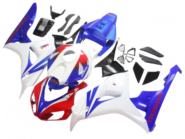Carenado Moto Honda CBR1000RR 2006-2007 - Blanco Rojo Azul HRC Baratos