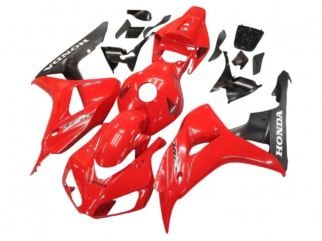 Carenados Moto Honda CBR1000RR 2006-2007 - Rojo Negro Mate Baratos