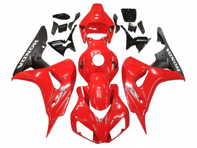 Carenados Moto Honda CBR1000RR 2006-2007 - Rojo Negro Mate Baratos