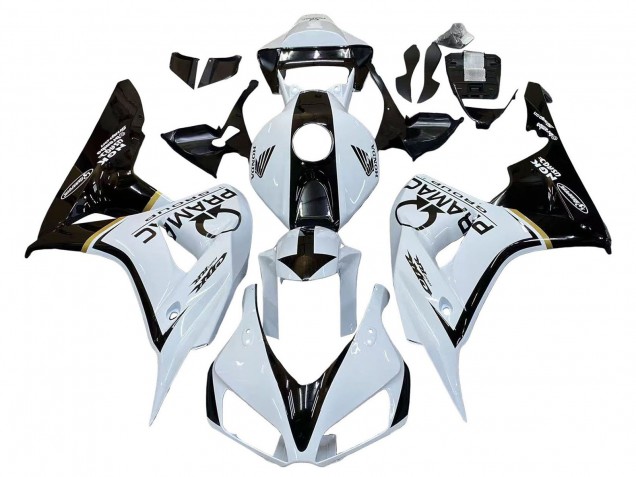 Carenados Moto Honda CBR1000RR 2006-2007 - Blanco Negro Brillante Pramac Baratos