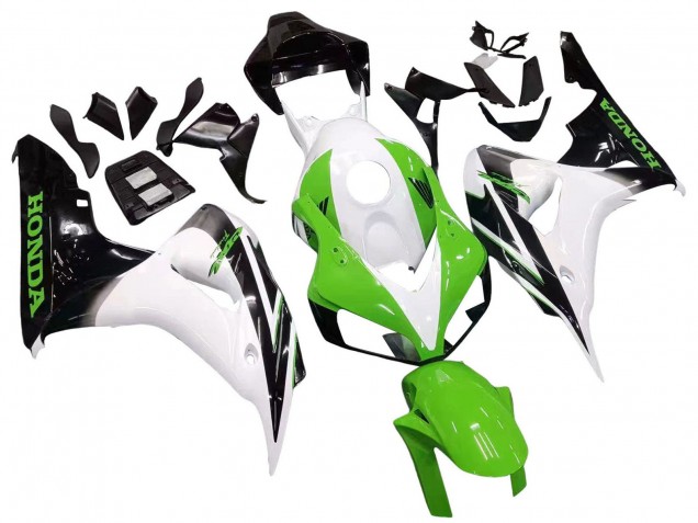 Carenado Moto Honda CBR1000RR 2006-2007 - Blanco Verde Negro Brillante Baratos