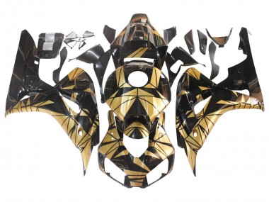 Carenados Moto Honda CBR1000RR 2006-2007 - Oro Negro Brillante Baratos
