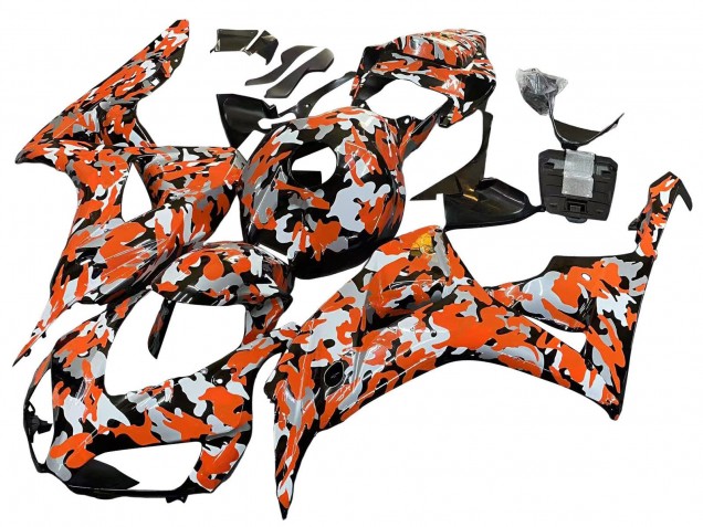 Carenados Moto Honda CBR1000RR 2006-2007 - Negro Naranja Plata Camouflage Baratos