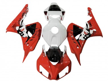 Carenados Moto Honda CBR1000RR 2006-2007 - Blanco Rojo Negro Brillante Baratos