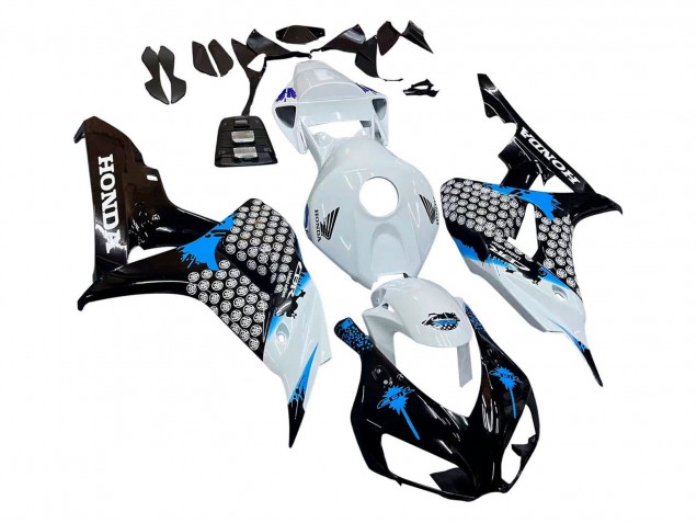 Carenado Moto Honda CBR1000RR 2006-2007 - Blanco Azul Negro Brillante Baratos
