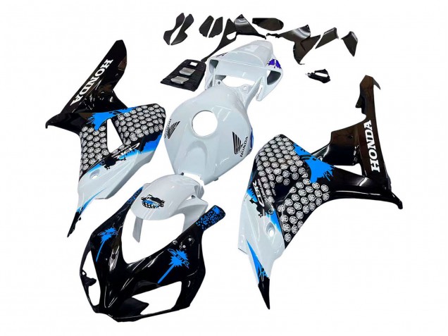 Carenado Moto Honda CBR1000RR 2006-2007 - Blanco Azul Negro Brillante Baratos