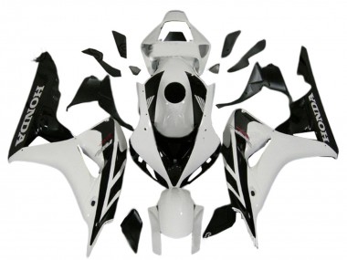 Kits Carenado Moto Honda CBR1000RR 2006-2007 - Blanco Negro Brillante Baratos