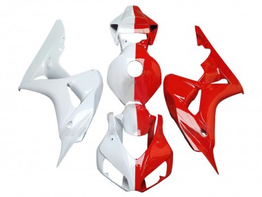 Carenados Moto Honda CBR1000RR 2006-2007 - Blanco Rojo Dividir Baratos