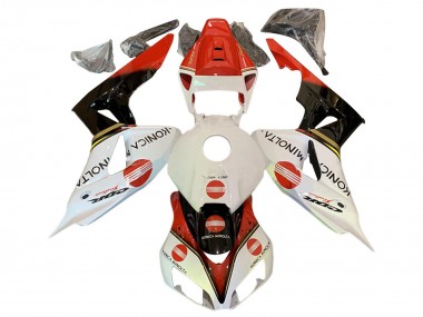 Carenados Moto Honda CBR1000RR 2006-2007 - Blanco Rojo Negro Brillante Konica Minolta Baratos