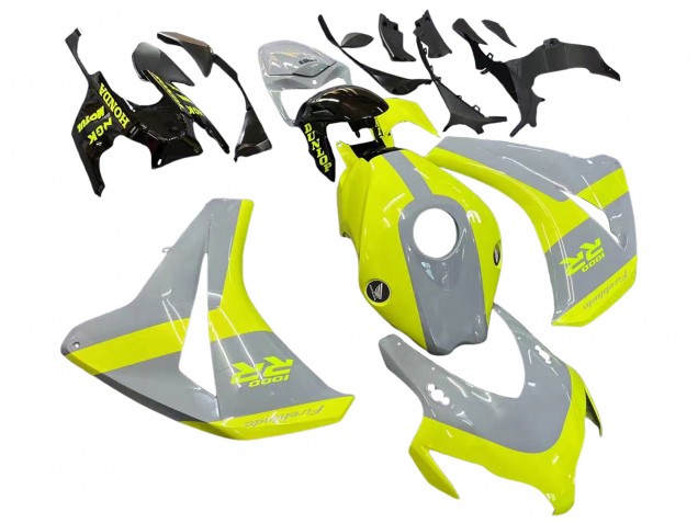 Carenados Moto Honda CBR1000RR 2008-2011 - Nardo Gris Fluorescent Verde Baratos