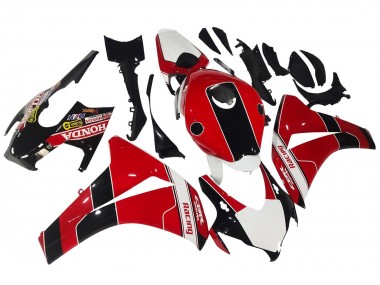 Carenados Moto Honda CBR1000RR 2008-2011 - Rojo Blanco Negro Brillante Carrera Baratos