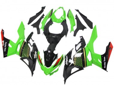 Carenados Moto Kawasaki EX400 2018-2024 - Verde Rojo Negro Honeycomb Baratos