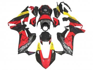 Carenados Moto Honda CBR1000RR 2017-2024 - Rojo Amarillo Negro FibraCarbono Baratos