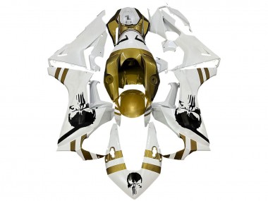 Carenados Moto Honda CBR1000RR 2017-2023 - Blanco Oro Oscuro Baratos