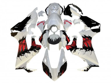 Kits Carenado Moto Honda CBR1000RR 2017-2024 - Blanco Rojo Negro Baratos