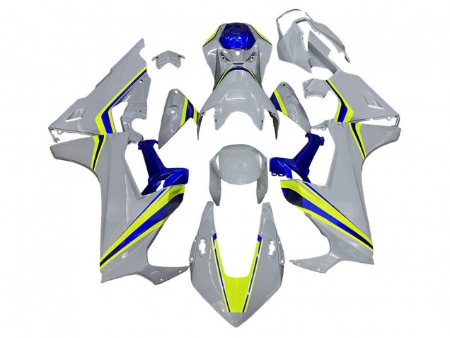 Carenados Moto Honda CBR1000RR 2017-2024 - Blanco Amarillo Azul Baratos