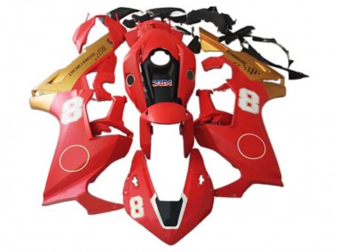 Carenados Moto Honda CBR1000RR 2017-2024 - Rojo Oro Negro HRC 8 Baratos