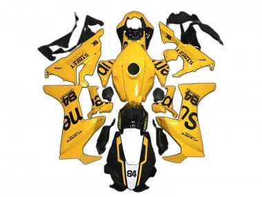 Carenados Moto Honda CBR1000RR 2017-2023 - Amarillo Negro Brillante Supreme 84 Baratos