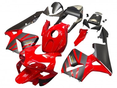 Carenados Moto Honda CBR600RR 2003-2004 - Rojo Negro Mate Carrera Baratos