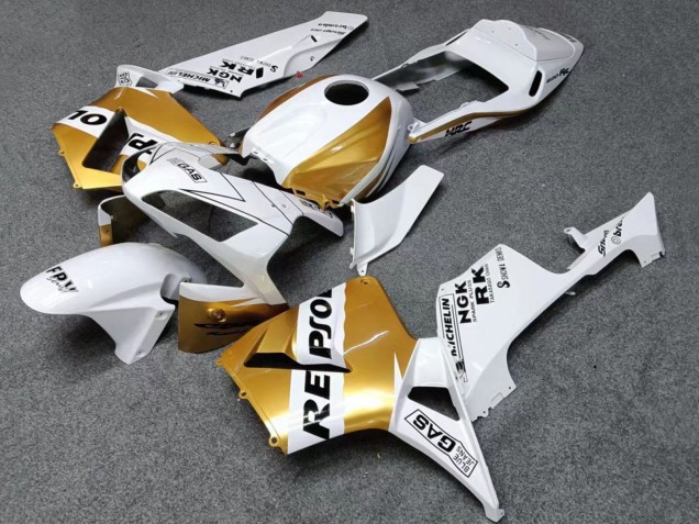 Carenados Moto Honda CBR600RR 2003-2004 - Blanco Oro Negro Repsol Baratos