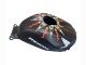 Carenados Moto Honda CBR600RR 2003-2004 - Negro Mate Naranja Repsol Rossi 46 Baratos