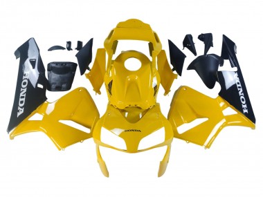 Carenados Moto Honda CBR600RR 2003-2004 - Amarillo Negro Brillante Baratos